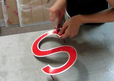 Cut to shape perspex